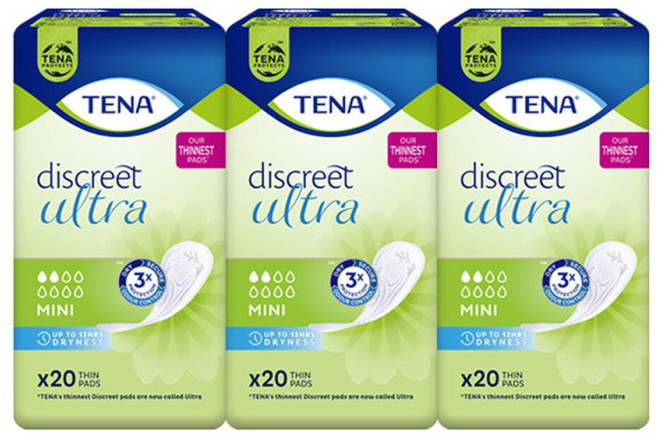 테나 레이디 미니 20매 3팩 요실금패드 여성전용, 20개입, 3개, 소형