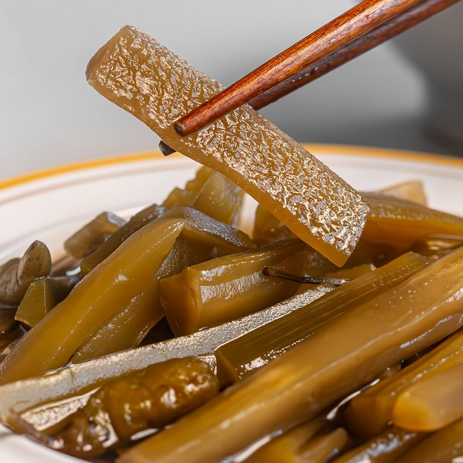 소문난 밥도둑 별미 입맛살리는 궁채장아찌 4kg 오독오독 아삭한 식감 일품 반찬 맛집 업소 대용량, 1개