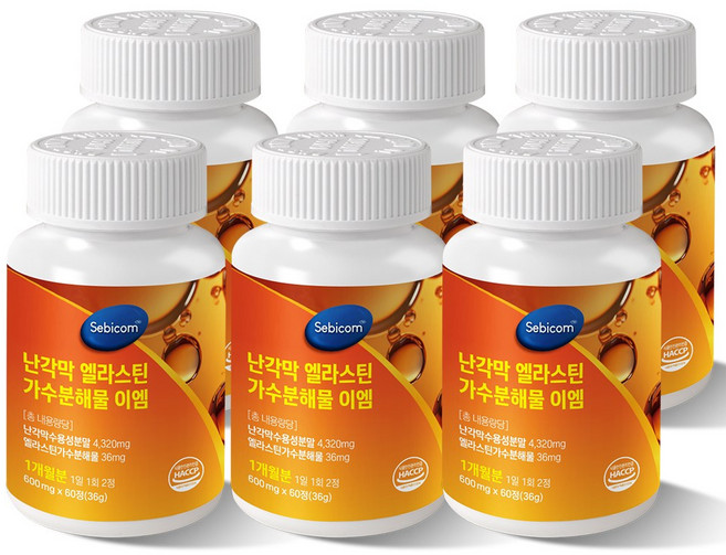 난각막 가수분해물 종근당사은품증정 em 콘드로이친, 6개, 60정