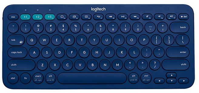 로지텍 K380 무선 키보드, 블루, 텐키리스