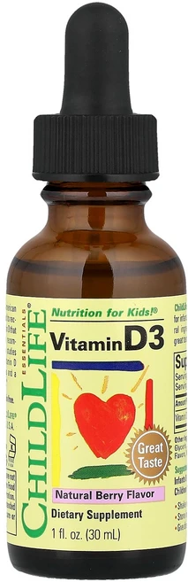 ChildLife Essentials Vitamin D3 Natural Berry 12.5 mcg 500 IU 1 fl oz 30 ml, 30ml, 1개 - 쿠팡
