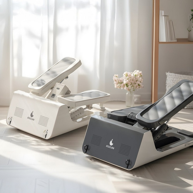 근력운동 웨이트 스텝퍼 ST7 다이어트 계단오르기 하체 스탭퍼, 아이보리