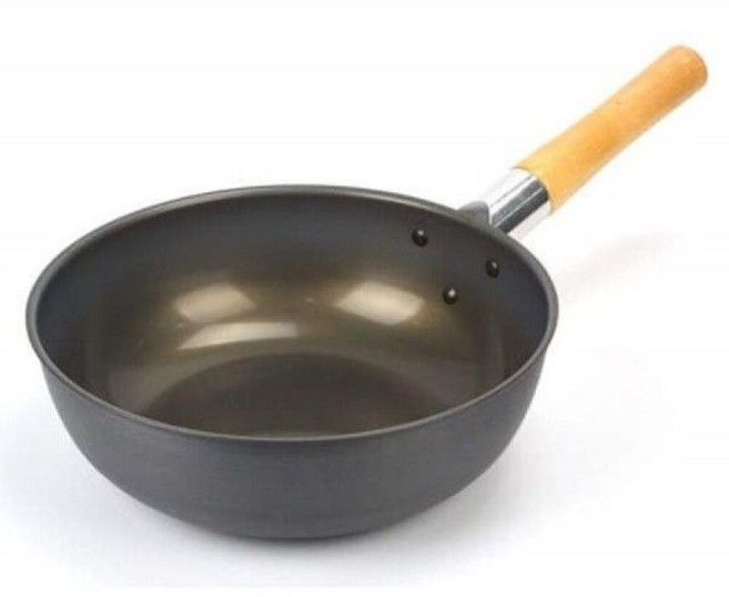 궁중팬 볶음팬 후라이팬 프라이팬 북경팬 웍 38cm/캠핑용후라이팬/스텐후라이펜/업소용후라이팬, 1개