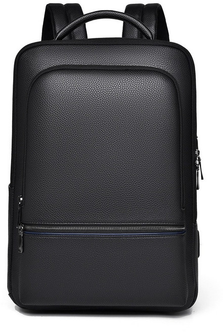 Gmpz 남자 고급 가죽 노트북 백팩 가방