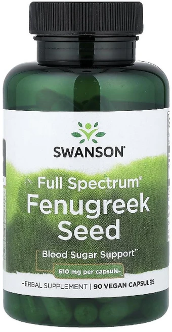 스완슨 호로파 호로파씨 610mg 90캡슐 페뉴그릭 페누그릭 Fenugreek, 90정, 1개 - 쿠팡