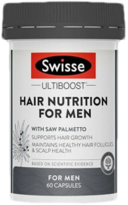 스위스 헤어 뉴트리션 포 맨 바디 & 뷰티 캡슐, 1개, 60정 - 쿠팡