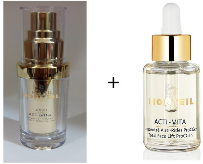 monteil acti-vita 골드 프로씨젠 세럼 15ml + 토탈 페이스 리프트 프로씨젠 30ml, 1개