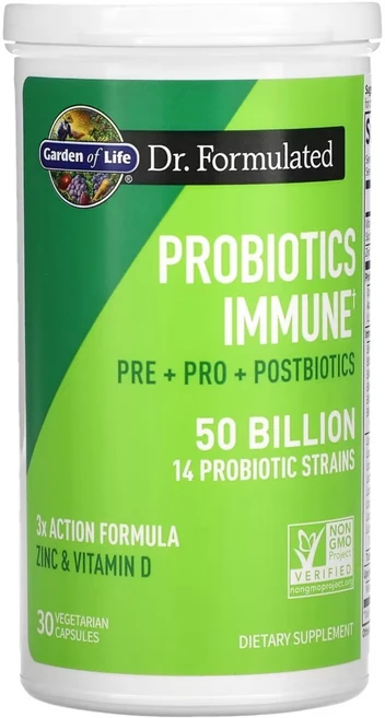 가든오브라이프 유산균 이뮨 500억 프로바이오틱 프리바이오틱 포스트바이오틱 람노서스, 1개, 30정 - 쿠팡