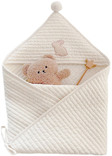 올포홈 100수 면누빔 신생아 사계절 아기 얇은 겉싸개 패드