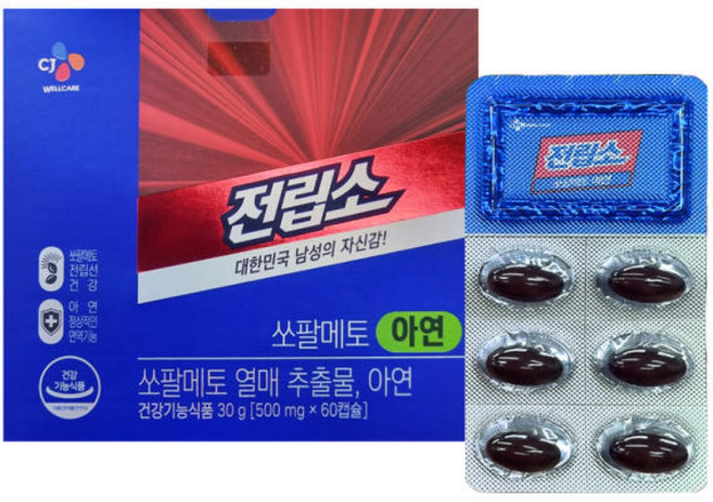 리턴업 전립소 쏘팔메토 아연, 120정, 1개