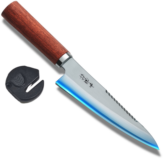 묘켄묘 비늘제거 일본 명인 회칼 고급 사시미칼, 1개, 퓨어스텐