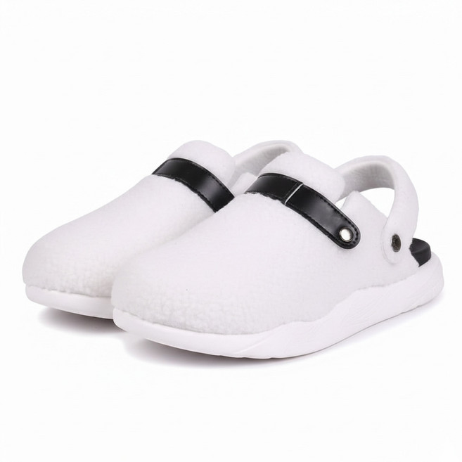 외출용 빅사이즈 겨울 아치헝 쿠션 뽀글이털 방한 슬리퍼