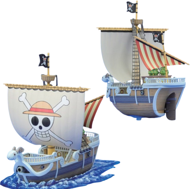 원피스 해적선 몽키 D. 루피 밀집모자일당 고잉메리호 프라홈정밀니퍼, 1개