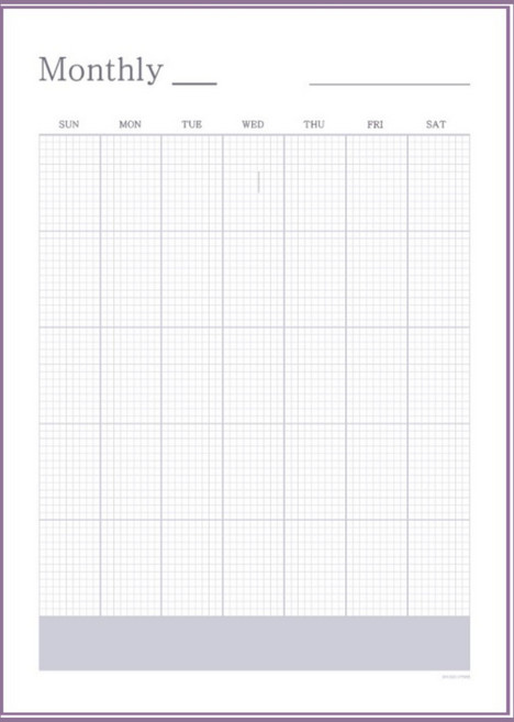 슌찌 이유식 관리 만년형 먼슬리 스케줄러 A4, 1세트