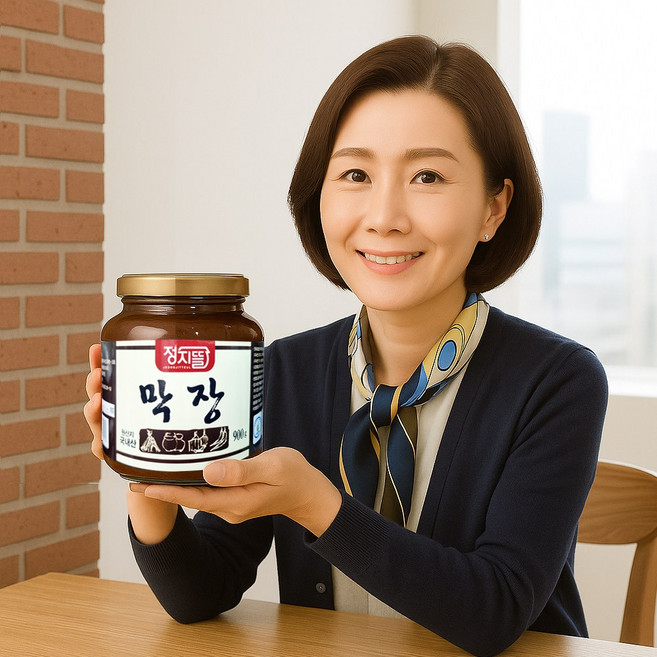 100% 국산콩 정지뜰 강원도 막장 시골집 막된장, 2kg, 1개