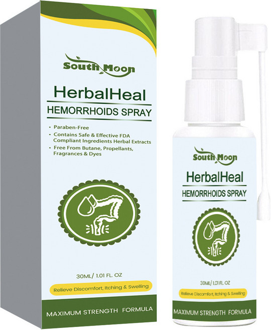 South Moon HerbalHeal HEMORRHOIDS SPRAY 한방 치질 스프레이, 30ml