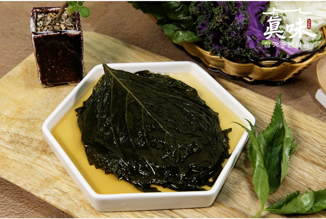 고깃집 대용반찬 매실간장깻잎4kg(한잎찬), 1개, 4kg
