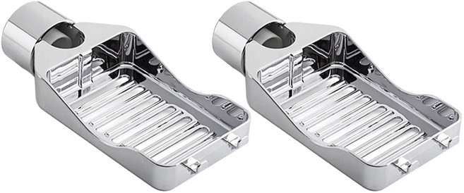 투데이리빙 1+1 욕실 주방 다용도 수전 선반 무타공 세면대 싱크대 수납 정리 거치대 씽크대 걸이 받침 물빠짐 배수 받침대, 2개, R98574S(실버