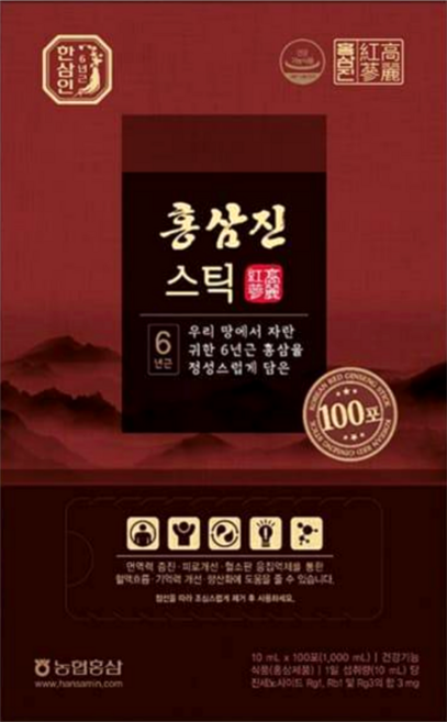 한삼인 홍삼진스틱, 1세트, 1L