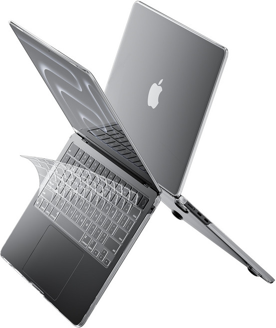 AITEWO 맥북 에어 프로 AF 코팅 지문방지 매트 하드 케이스 투명 키스킨, 프로 14형 M5/M4/ M3/M2/M1, 1개