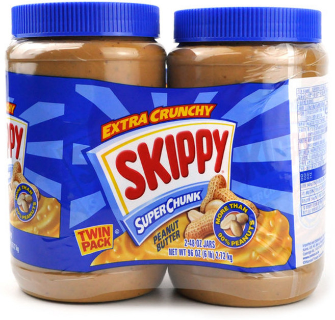 코스트코 스키피 슈퍼청크 땅콩버터 2.72kg(1.36kg x 2개), 1.36kg, 2개