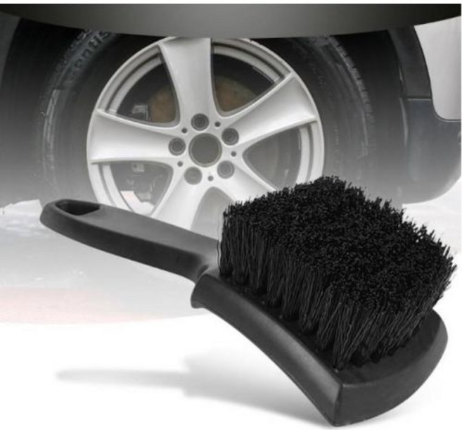 휠브러시 자동차 타이어 휠 스크럽 클리너 청소 도구, 1개