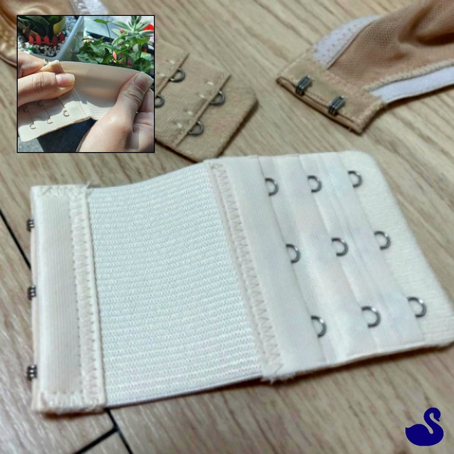 NS 밴드형 브라연장후크 3단 베이지 브래지어연장후크 브라자연장후크