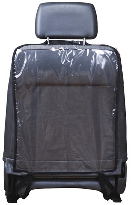 쿠몽 자동차 킥매트 커버 뒷자석 보호 2p, 테두리 블랙