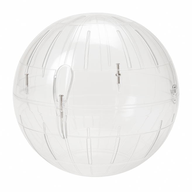 햄스터 헬스볼 투명색 햄스터케이지 쳇바퀴 다이어트 런닝볼, 1개, L