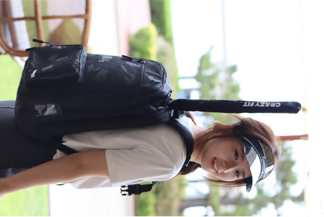 2026년형 크레이지핏 다용도 스포츠 백팩 (파크골프클럽 테니스채 베드민턴채 낚시대 등산)남여공용, 5개, 밀리터리블랙