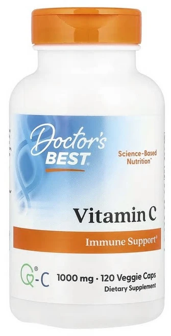 Doctor's Best Q-C를 함유한 비타민C 1000mg 베지 캡슐 120정 DRB-00257, 1개 - 쿠팡