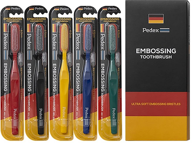 페덱스 엠보싱 울트라 초극세모 롱 칫솔, 1개, 5개입 - 쿠팡