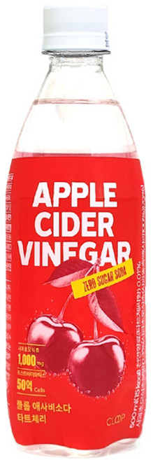 클룹 애사비소다 타트체리 탄산음료, 500ml, 1개