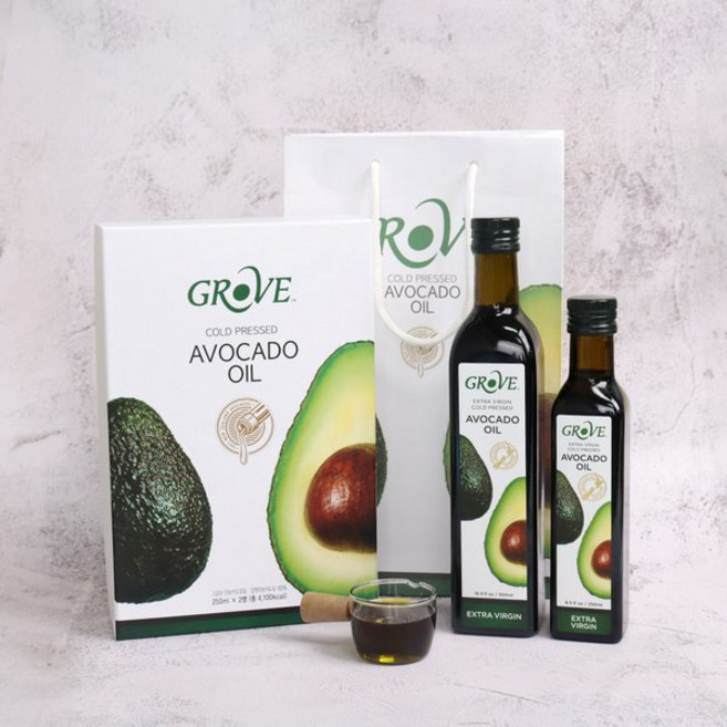오렌지나무 그로브 아보카도오일 엑스트라버진 오일 250ml 2병 선물세트, 오렌지나무 추석선물 그로브 아보카도오일 엑스트라버진 오