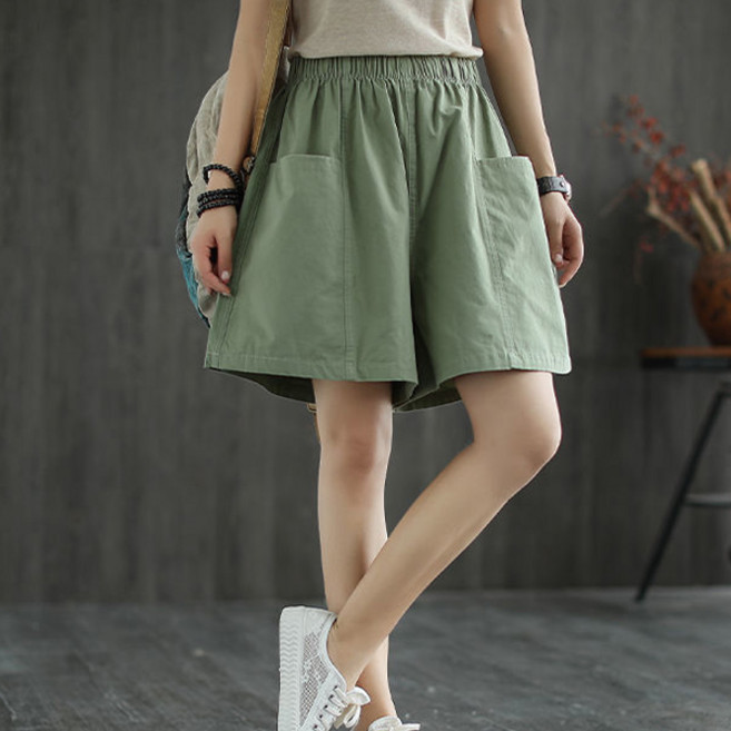 레일라 몰렌 빅사이즈 밴딩 반바지 S25SMP042314