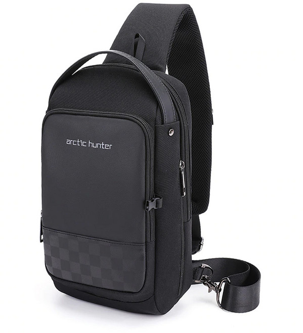 알틱헌터 기능성 USB 충전 포트 크로스백 슬링백 여행용 수납좋은 캐주얼 가방 B#AH143