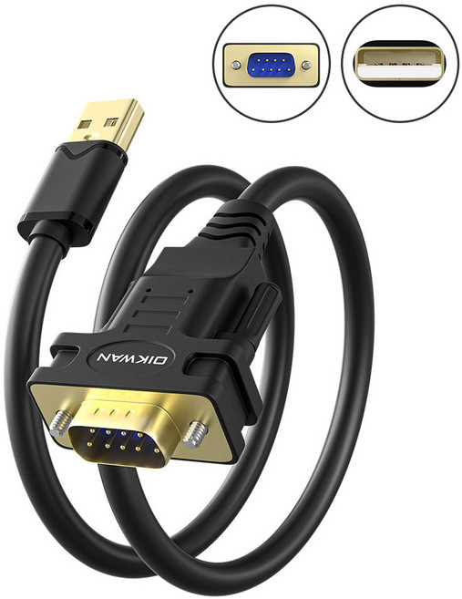 USB TO DB9/M 시리얼 FT/RS232 변환 케이블1.8M 컨버터(대량 주문제작 가능), 1개, USB TO DB9/M(수) 시리얼FT/RS232케이블