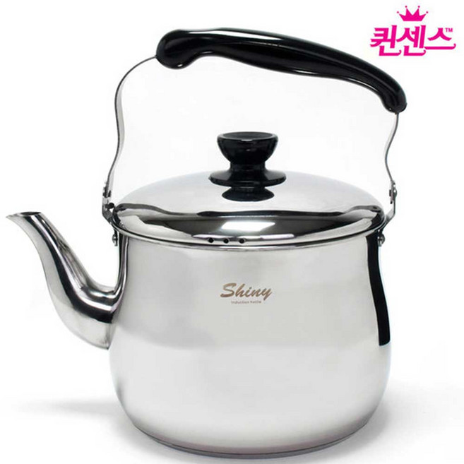 퀸센스 샤이니 스텐 인덕션 차 주전자 대용량 3L