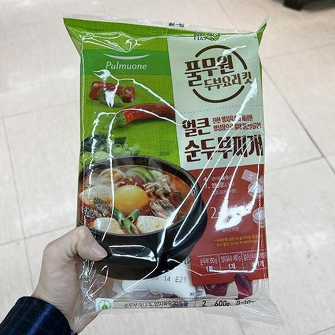 풀무원 얼큰순두부찌개 600g x 2개 misu 800705 2