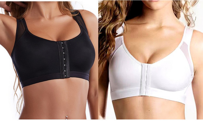 1+1 전면후크 노와이어 굽은등보정 자세교정 가벼운실키브라 WB