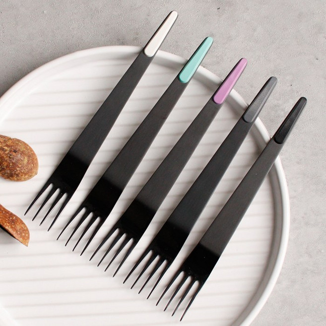 체리하우스 몽블랑 보겐 슈가블랙 브레드 포크- 5color, 1개, 아이보리