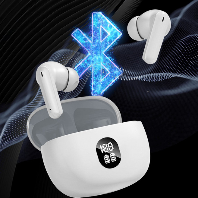 헤이즈 스토닉스 노이즈 캔슬링 커널형 무선 블루투스 이어폰 고음질 C타입, 화이트, EQ-520K