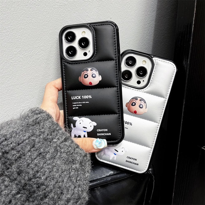 마모르 삼성 갤럭시 아이폰 패딩 엠보싱 슬림 실리콘 범퍼 귀여운 3D 캐릭터 핸드폰 케이스 PT-A1372