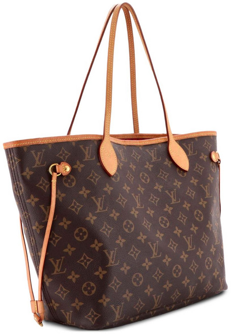 루이 비통 중고 네버풀 NM 모노그램 캔버스 MM 토트 백