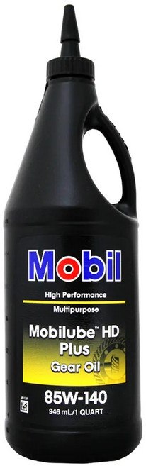 Mobil 齒輪油 全合成 手排變速箱油 後差速器, 1個, HD PLUS 85W140