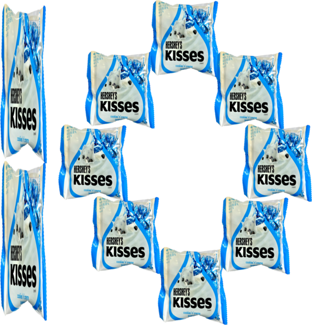 허쉬 키세스 쿠키앤크림, 150g, 10개