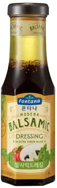 폰타나 발사믹 드레싱 270g X 3개/폰타나발사믹드레싱/폰타나드레싱/발사믹드레싱/드레싱소스/샐러드드레싱, 3개