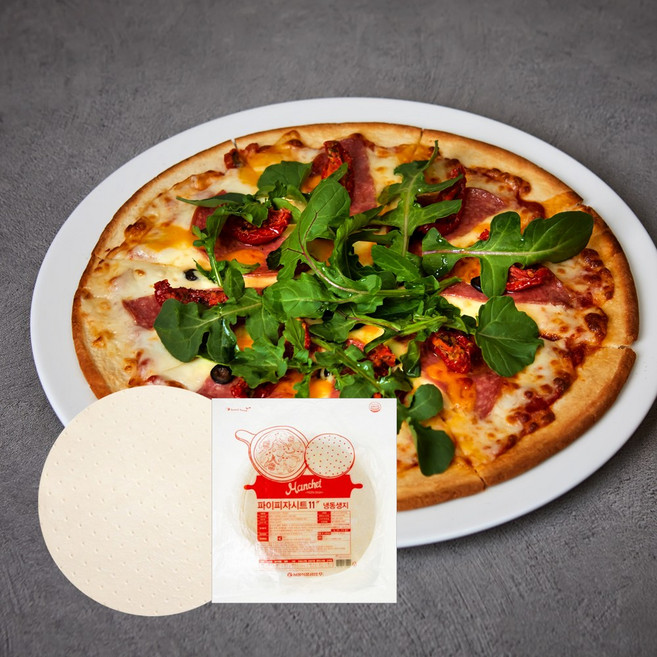 맨치트 파이피자시트 11인치 냉동생지 반죽 8p (냉동), 1개