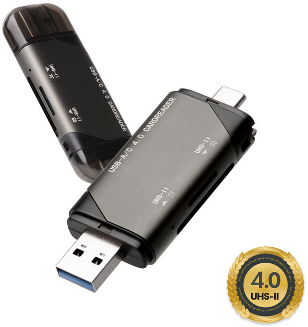 하이라이트 초고속 멀티카드 UHS-II 지원 SD/TF4.0 4in 1, 1개