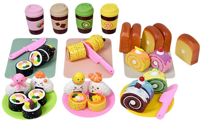 꼬마천사 소프트 피크닉 자석 썰기 놀이 세트, 1개